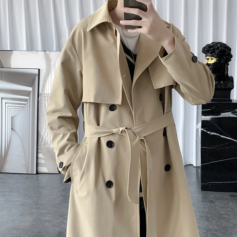 Streetwear Brand Fashion - Fashion Brand Men's Business Windbreaker Long