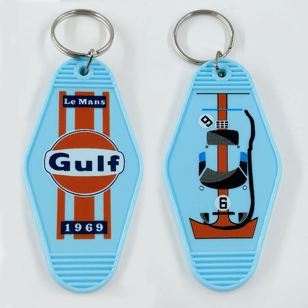 Streetwear Brand Accessories - Gulf GT40 Livery Keychain Iconic Racing