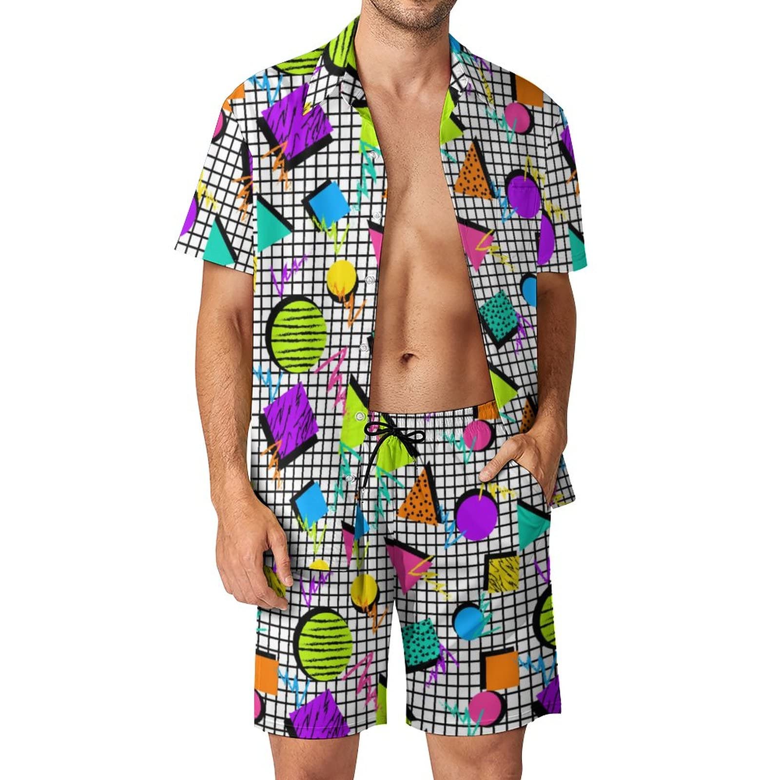 Summer Irregular Geometric 3D  - Streetwear Brand Shorts recension och pris