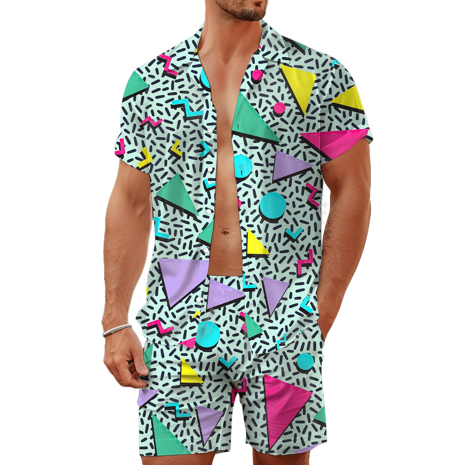 Summer Irregular Geometric 3D  - Streetwear Brand Shorts recension och pris