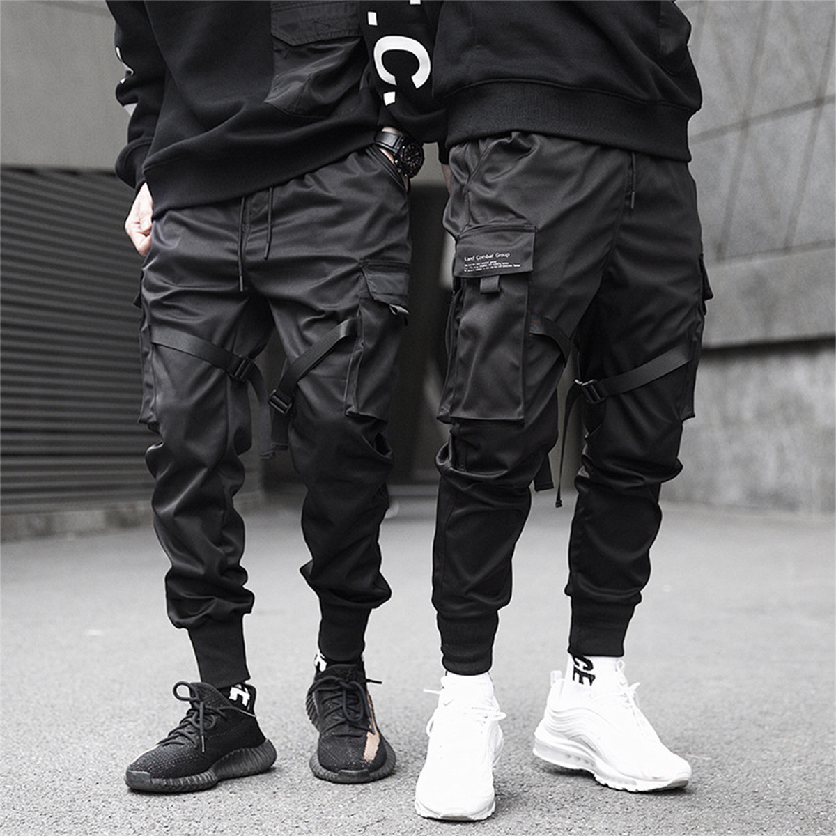 Black Hip Hop Cargo Pants Summ - Streetwear Brand Fashion recension och pris