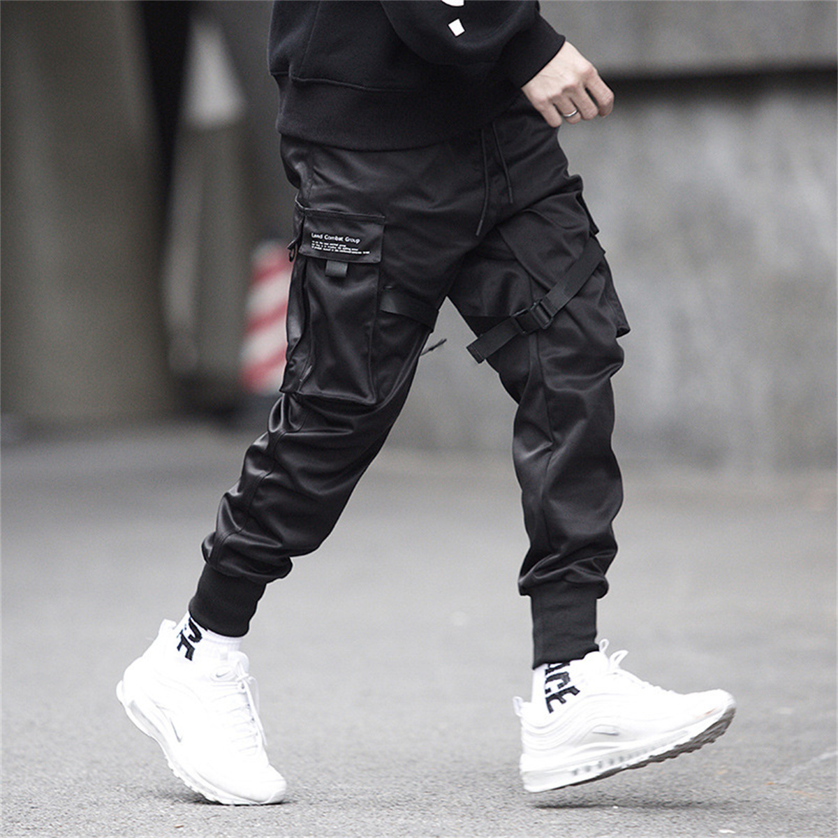 Black Hip Hop Cargo Pants Summ - Streetwear Brand Fashion recension och pris