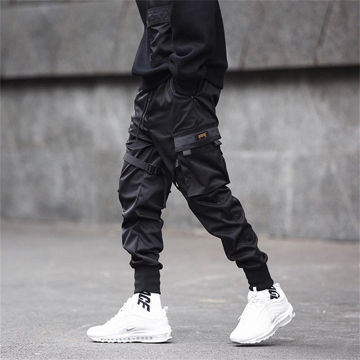 Black Hip Hop Cargo Pants Summ - Streetwear Brand Fashion recension och pris