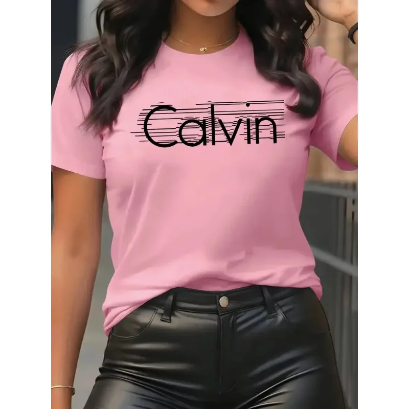 Calvin Women's T-Shirt Leisure - Streetwear Brand Fashion recension och pris