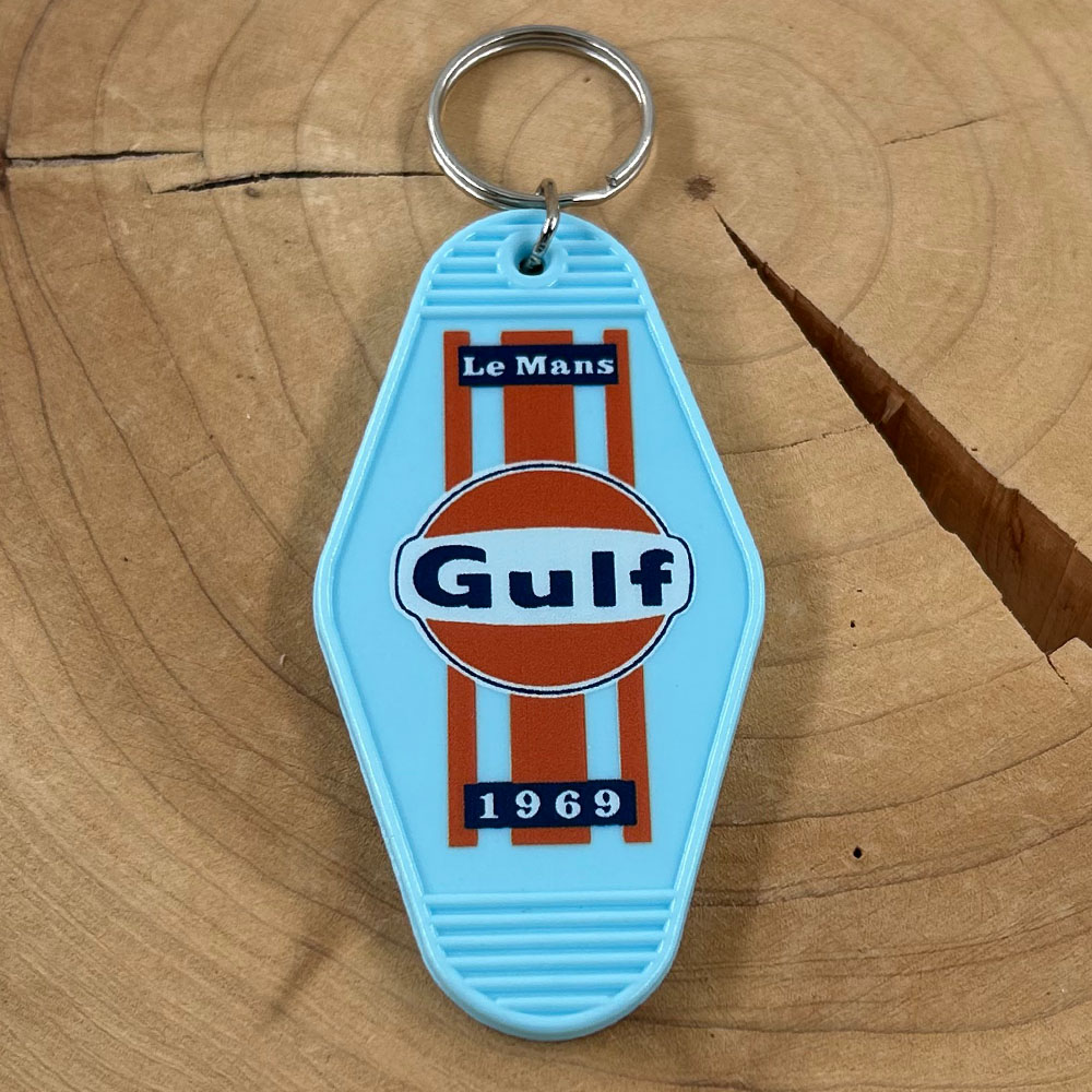 Gulf GT40 Livery Keychain Icon - Streetwear Brand Accessories recension och pris