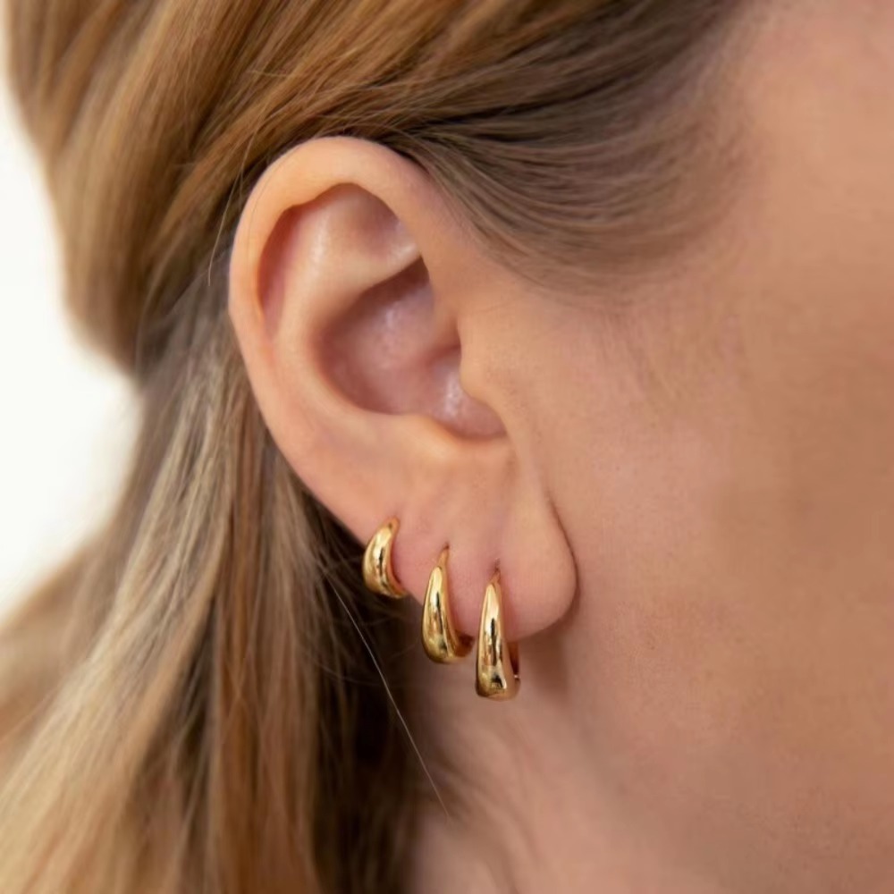 3pcs Pun Style Geometric Ellip - Streetwear Brand Accessories recension och pris