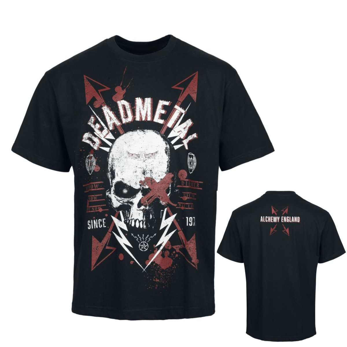 Dead Metal Skull Dark Gothic B - Gothic Streetwear Brand recension och pris